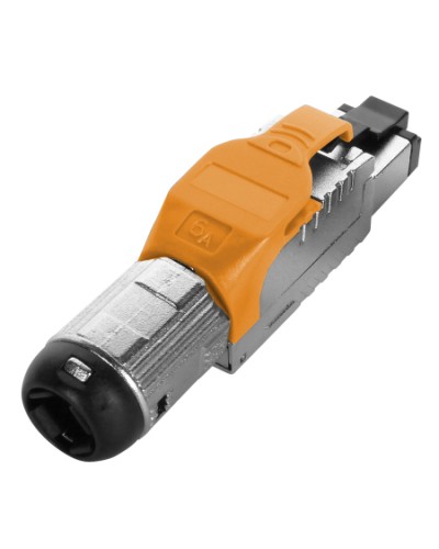 Разъем полевой оконцовки RJ-45 Hyperline (PLUE-8P8C-S-C6A-SH-OR) в Тюмени Коннекторы Pintop.ru