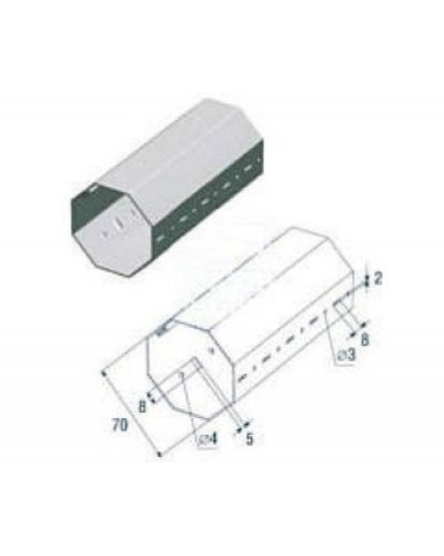 Выходной фланец G12000 Came 119RIG112 в Тюмени Запчасти для шлагбаумов и автоматики Pintop.ru