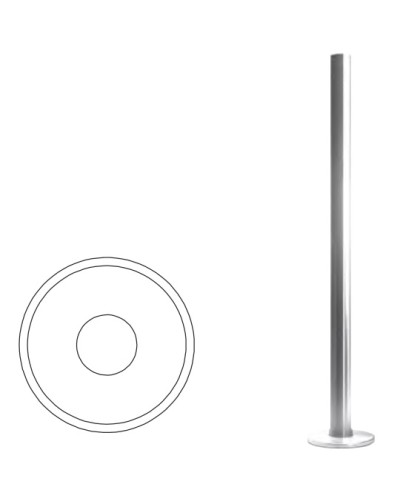 Стойка ограждения базовая (антик серебро) Oxgard в Тюмени Ограждения Pintop.ru