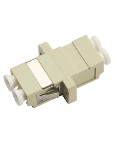 Соединитель проходной LC-LC duplex, MM(для многомодового кабеля) Cabeus DLC-DLC-MM в Тюмени Проходные адаптеры и розетки оптические Pintop.ru