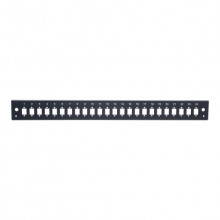 Панель лицевая для выдвижной оптич. полки, 24 SC Simplex/24 LC Duplex, черный Datarex DR-546045