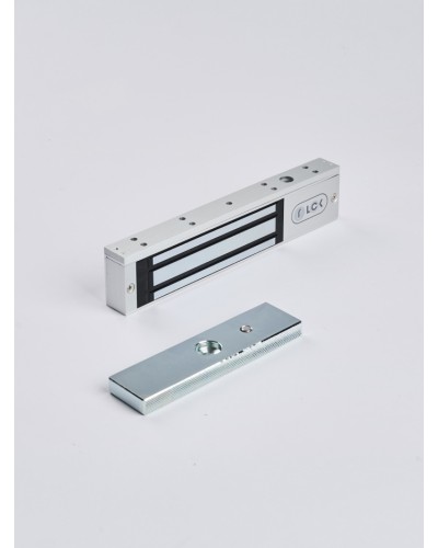 R-Lock RL-EM180-L0S - Электромагнитный замкок, 180кг, DC12/24B, цвет серебристый сатинированный алюминий RAL 7047 в Тюмени Электромагнитные замки Pintop.ru