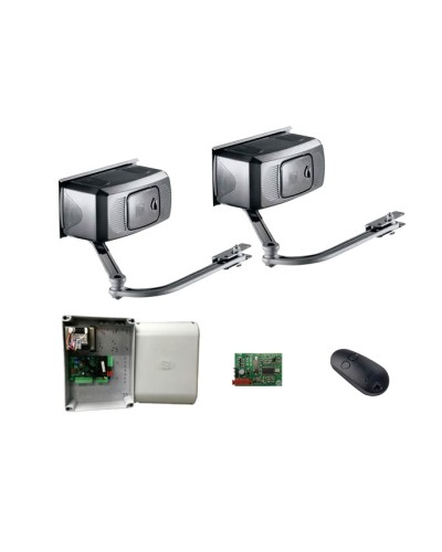 Комплект автоматики для двухстворчатых распашных ворот Came F1000 KIT на основе привода F1000 (блок управления ZF1N, радиоуправление) в Тюмени Автоматизация ворот Pintop.ru