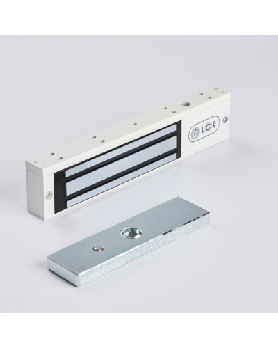 R-Lock RL-EM180-00W - Электромагнитный замкок, 180кг, DC12/24B, цвет белый, RAL9016(белый) в Тюмени Электромагнитные замки Pintop.ru