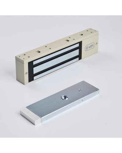 R-Lock RL-EM350-LSG - Электромагнитный замкок, 350кг, DC12/24B, цвет серый, RAL7032 (галечный серый), два датчика втроены в корпус замка: датчик Холла и магнито-контактный датчик в Тюмени Электромагнитные замки Pintop.ru