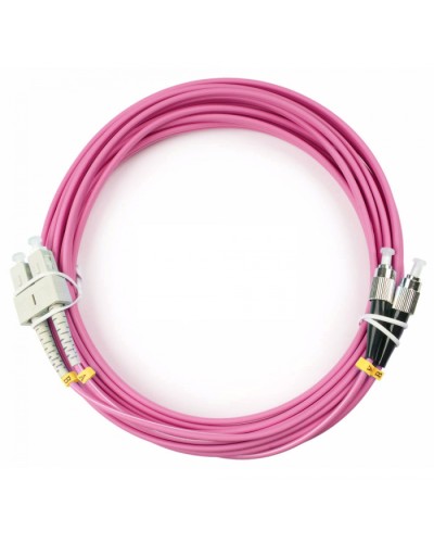 Шнур оптический duplex SC-FC 50/125 mm OM4 5м LSZH Cabeus FOP-50-OM4-SC-FC-5m в Тюмени Патч-корды оптические Pintop.ru