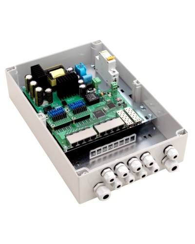 PoE-коммутатор 10-портовый, управляемый уличный TFortis PSW-2G8F+ в Тюмени Коммутаторы Pintop.ru