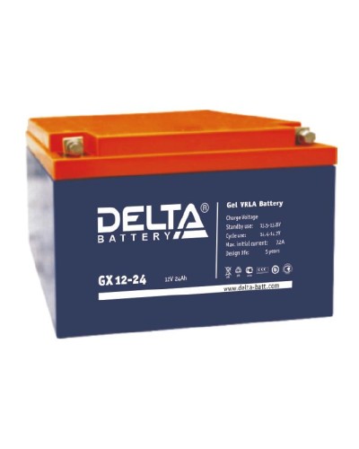 Аккумулятор свинцово-кислотный Delta GX 12-24 в Тюмени Электротехническое оборудование Pintop.ru