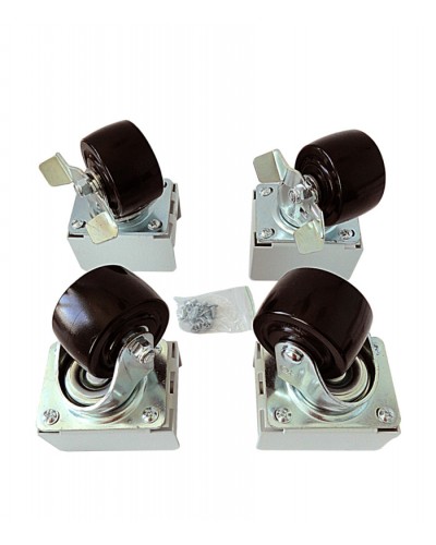 Eurolan Набор роликов 4 шт., до 600 кг, серия S3000 (60A-26-01-31BL) в Тюмени Аксессуары для стоек и шкафов Pintop.ru