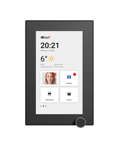 IP-видеодомофон BAS-IP AZ-07L BLACK в Тюмени Абонентские IP устройства Pintop.ru